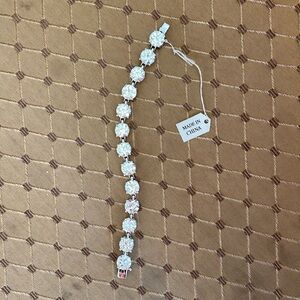 Brilliant Sterling Silver Chunky Gemstone Bracelet